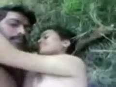 In the highlands, a lustful Indian couple is having passionate sex.
